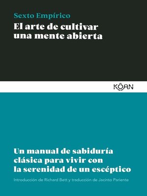 cover image of El arte de cultivar una mente abierta
